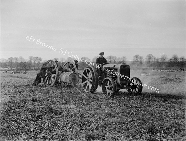 WATERING FIELDS WITH TRACTOR